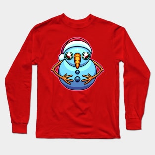 Pudgy Snowman Long Sleeve T-Shirt